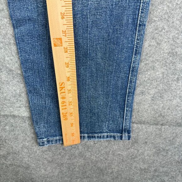 Abercrombie & Fitch Jeans Ultra High Rise Straight Womens 32/14R Blue Denim - Picture 6 of 11